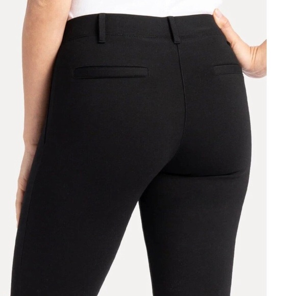 Betabrand Black Pull On Bootcut Pants Size Medium - Picture 2 of 10